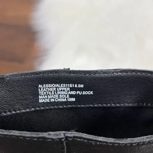 NEW Steve Madden Women's Size 6.5 M Black Leather Alessio Ankle Boot Bootie - Picture 11 of 13